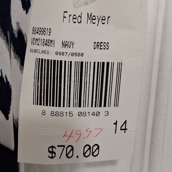 NWT Connected Apparel Black & White Dress    Size 14 - Picture 9 of 15